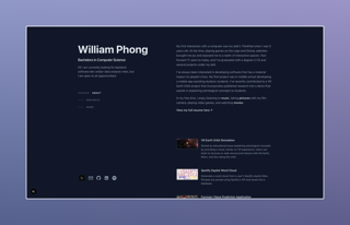 Portfolio Website // waphong.com